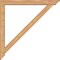 Ekena Millwork Traditional Traditional Smooth Bracket w/ Offset Brace, Western Red Cedar, 5 1/2"W x 46"D x 46"H BKT0604X46X46TRA01SWR - alternate 3